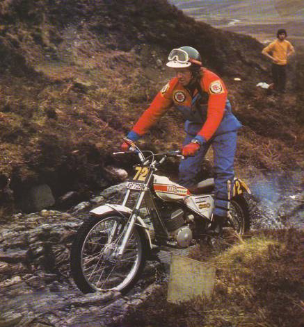 1975 SSDT, Mick Andrews on his way to another win for Yamaha. The machine was JGF759N. Photo: Yamaha Motor Co.