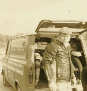 Martin Lampkin the year he won the World Trials Championship with teh Comerfords-Bultaco Ford Transit. Photo: Rob Edwards Private Collection.