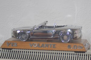 Another of Rob's creations is this model, again made from aluminium off-cuts of an Aston Martin V12 Volante