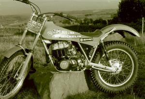 One of the factory prototypes that Barry has swung his leg over - Malcolm Rathmell's Montesa 349. (Photo Copyright: Barry Robinson)
