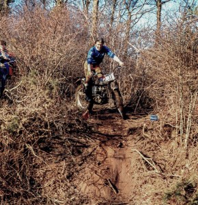 Guisborough - Tocketts Mill trial on a borrowed Triumph Cub. Photo Courtesy: Neil Sturgeon, Darlington