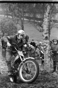 Malcolm Rathmell in the 1975 Jack Leslie Ellis Trial on the prototype 348 Montesa. Photo copyright: Barry Robinson.