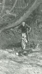 1973 - Montesa Cota 247 mounted at the Edinburgh Southern, Coronation Trial at Woodside section, near Muiravonside.