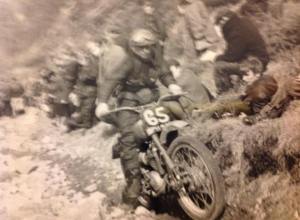 Foyers, South Loch Ness in the 1965 SSDT on the Greeves.