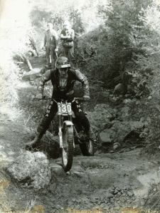 Rob Edwards on a 348 Montesa - Santigosa Three Day Trial 1977. Photo: Rob Edwards Private Collection