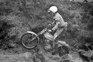 1979 - Valente Trial - Johnny Davies on his self-built Kawasaki 250 Four-Stroke - Photo: Jim Young, Armadale.