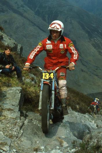Malcolm Rathmell (349 Montesa) in the 1980 Scottish Six Days on Calliach - © – Iain Lawrie, Kinlochleven.