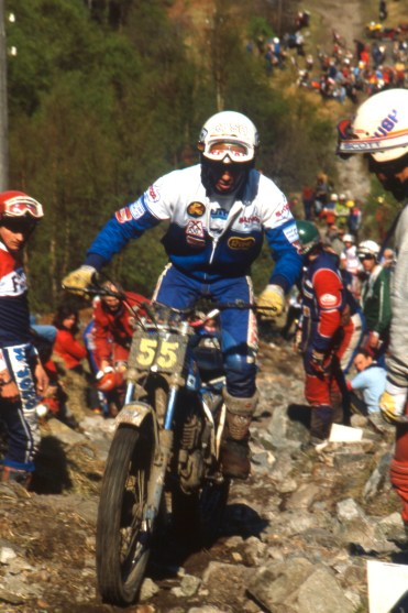 Charles Coutard (340 Bultaco) on Pipeline in the 1982 Scottish Six Days - © – Iain Lawrie, Kinlochleven.