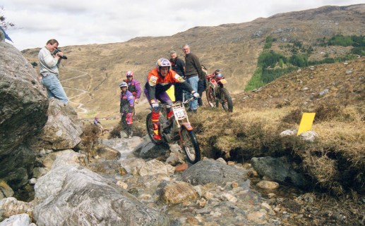 Dougie Lampkin (250 Beta) on Blackburn in the 1996 Scottish Six Days - © – Iain Lawrie, Kinlochleven.