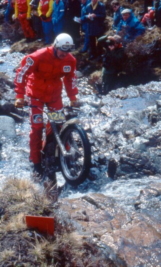 Felix Krahnstover (349 Montesa) on Altnafeadh in the 1979 Scottish Six Days - Iain Lawrie, Kinlochleven.