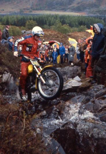 H. Martin Lampkin (SWM) on Cameron Hill in the 1982 Scottish Six Days - © – Iain Lawrie, Kinlochleven.