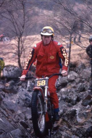 H. Martin Lampkin (325 Bultaco) on Blackwater in the 1978 Scottish Six Days - © – Iain Lawrie, Kinlochleven.