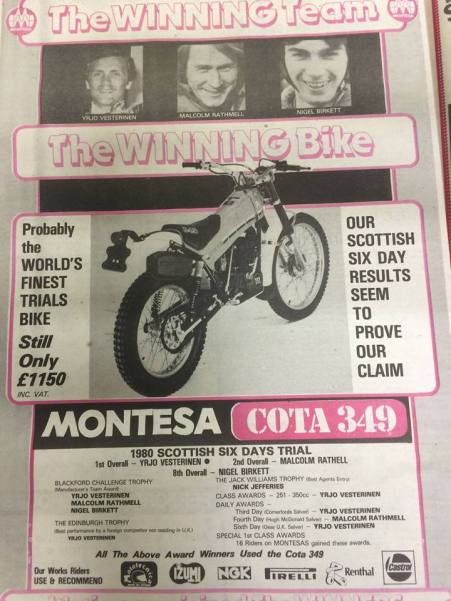 1980 SSDT - Montesa advert