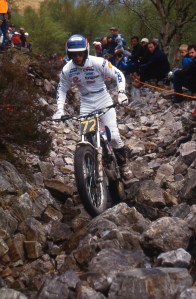 Eddy Lejuene on the factory RTL250'87 Garbh Beinn