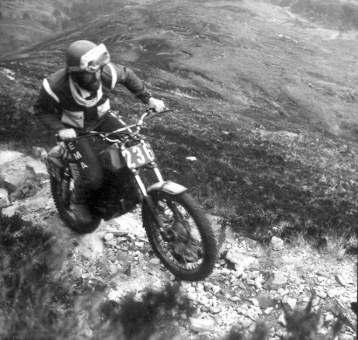 Italian, Giovanni Tosco, SWM on Caillich in the 1980 event - Photo: Iain Lawrie, Kinlochleven