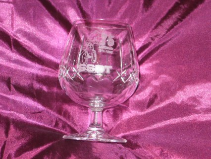 The 1986 Edinburgh Crystal cut glass commemorative goblet, for the 75th anniversary of the Scottish - Photo: John Moffat