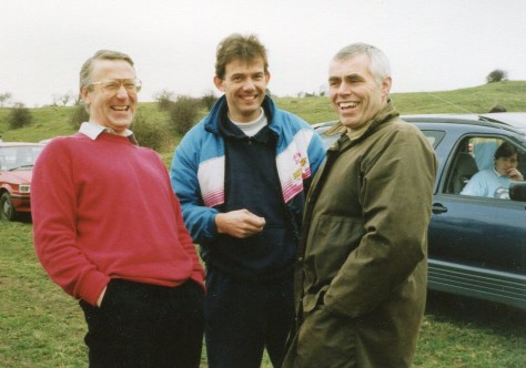 Graham Watkin, Nick Jefferies, Peter Salt and Julian Wigg in the car.