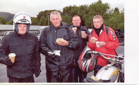 Nostalgia Run 2012. Mike Rapley, Chris Myers, Ian Bradley and Mike Myers.