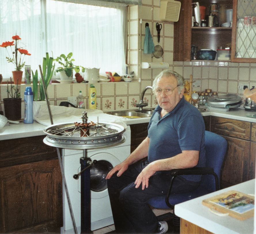 Jock Wilson - Kitchen wheelbuilding - Tolworth - Photo - Patricia Wilson